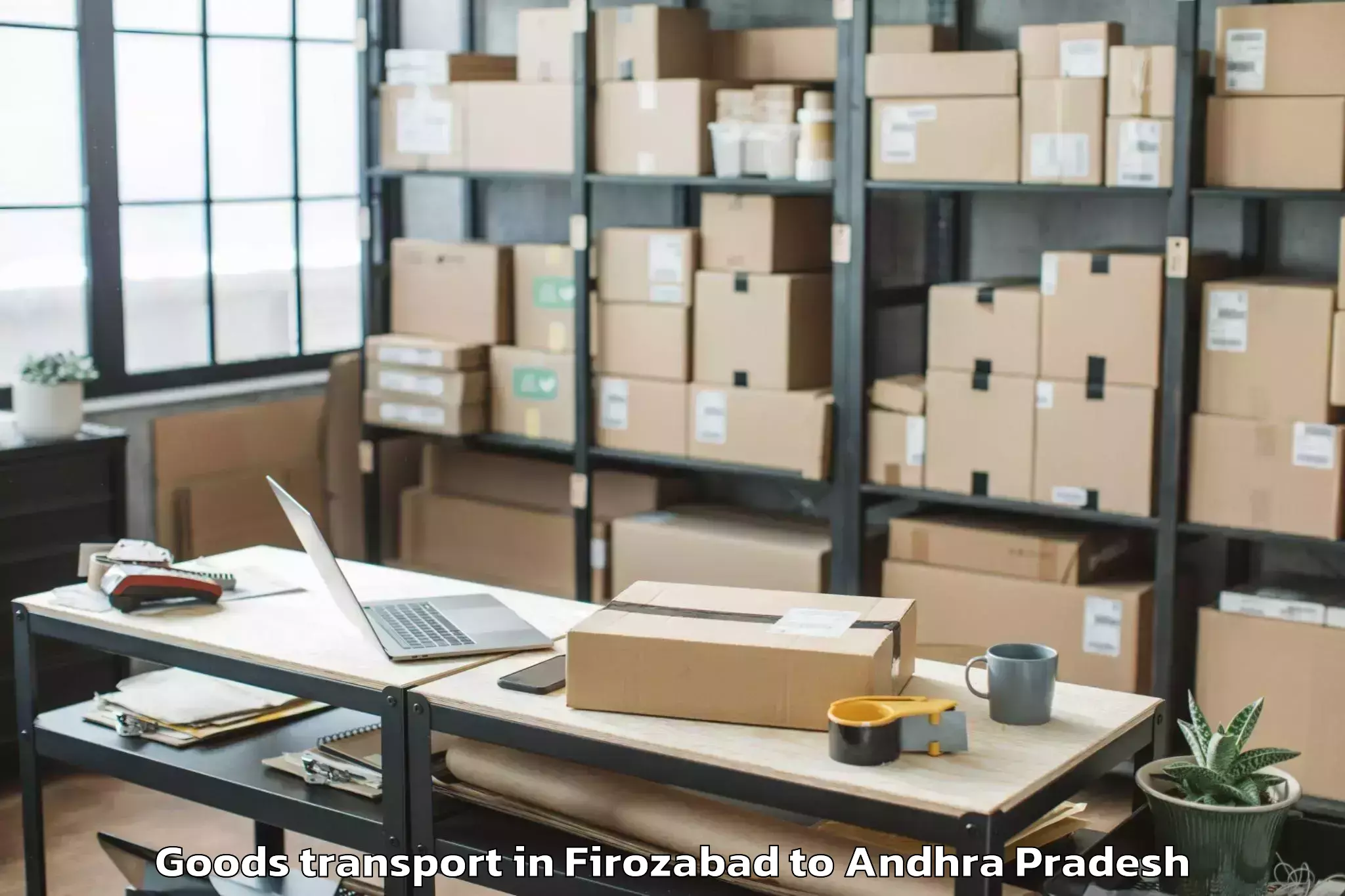 Expert Firozabad to Rudravaram Goods Transport